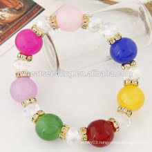 top selling fashion jewelry colorful glass shamballa buddha bracelet box